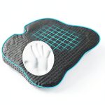 Hapiclody Car Seat Cushion Wedge Memory Foam Black-0