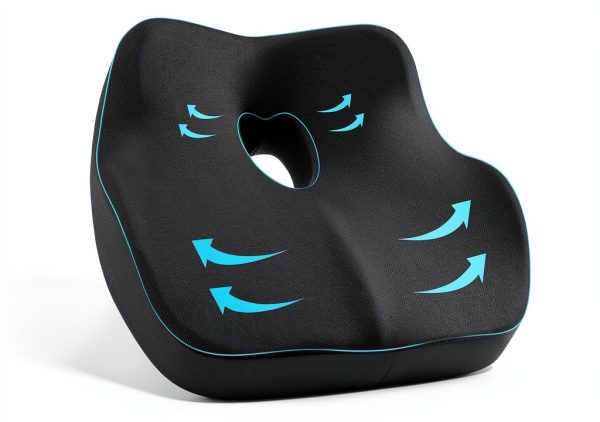 Memory Foam Car Seat Cushion WANTELL Anti Slip-0
