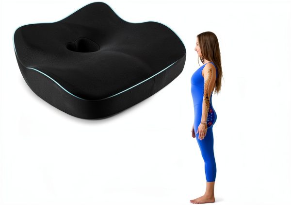 Memory Foam Car Seat Cushion WANTELL Anti Slip-3